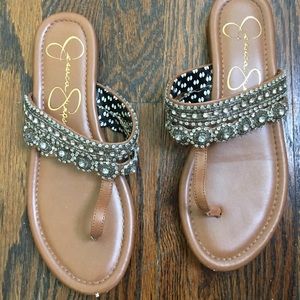 Jessica Simpson brown boho chic sandals